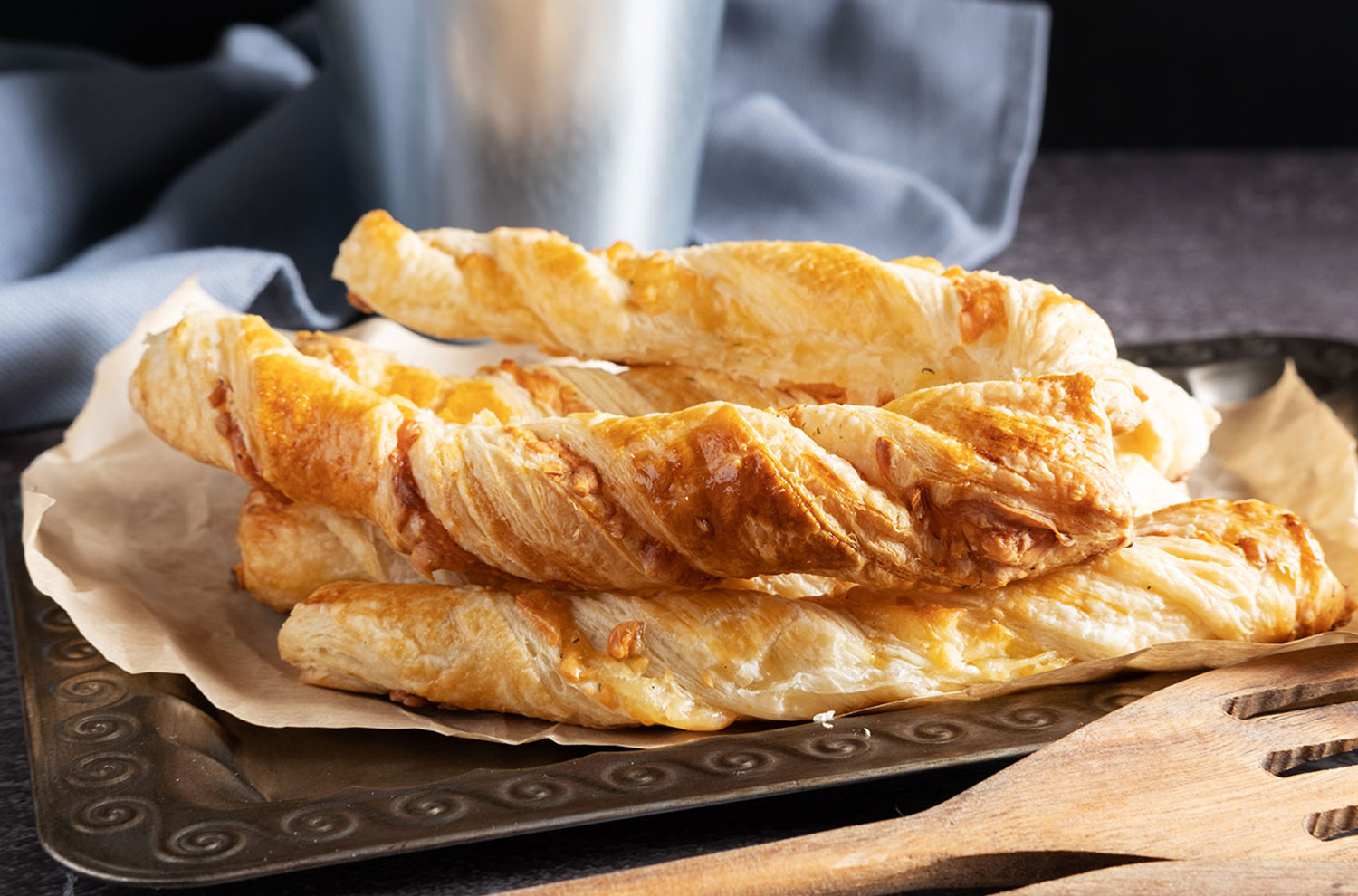 Platter with Puff Pastry Twists