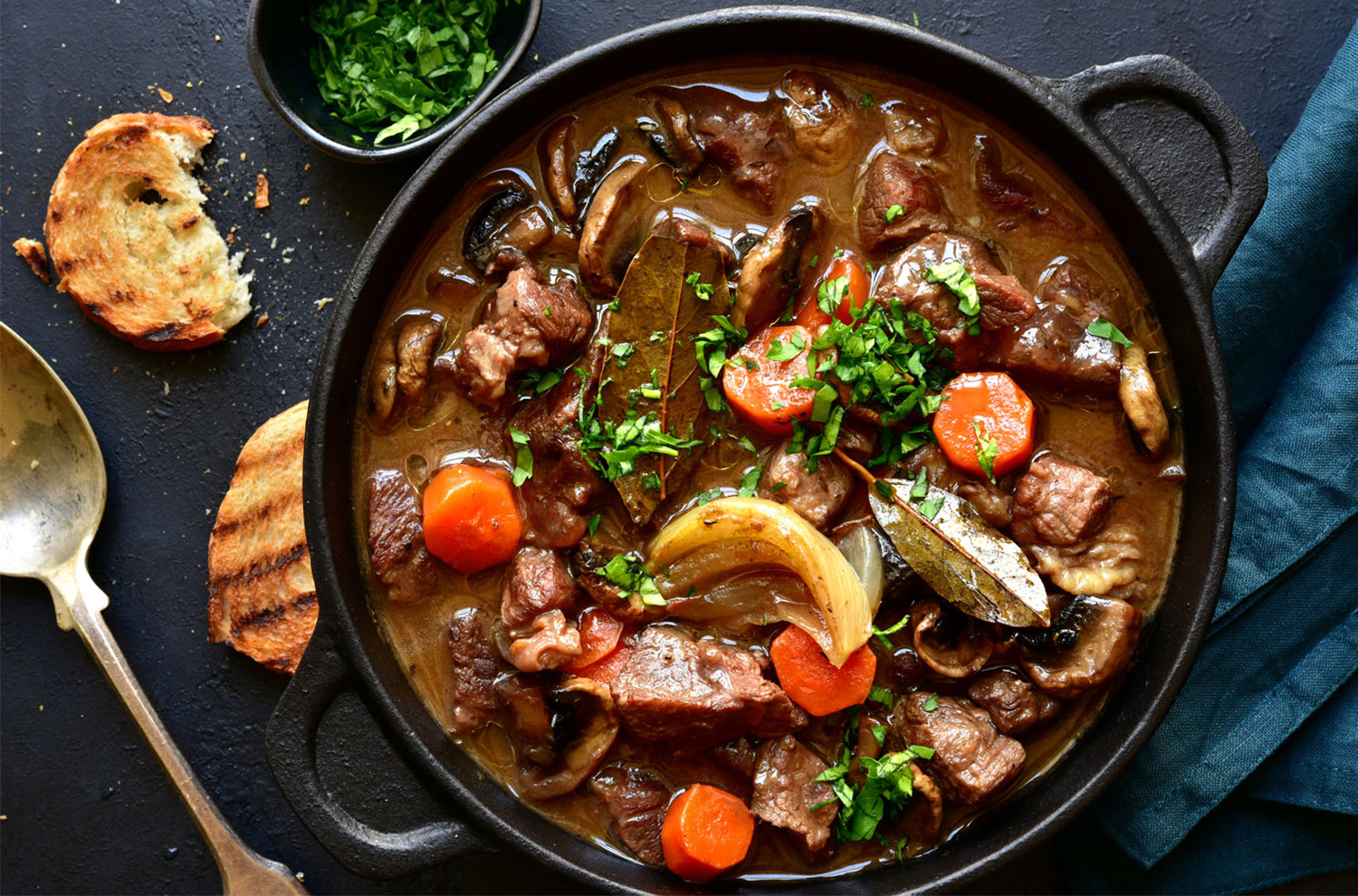 Bowl of Beef Bourguignon